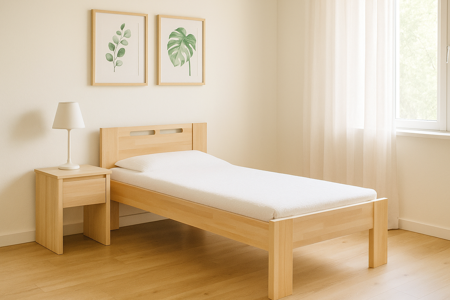 Masívna jednoposteľ NELA