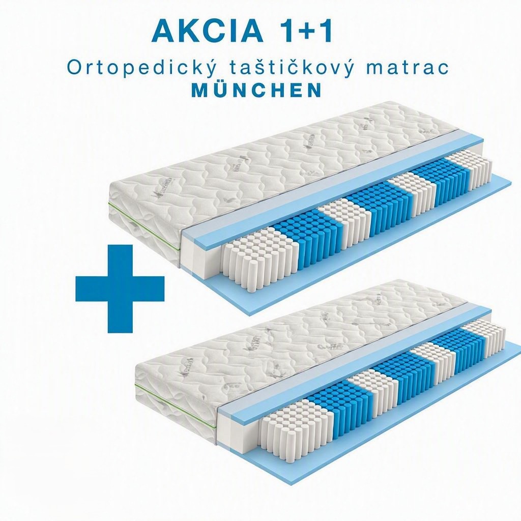 Akcia 1+1 – Taštičkový matrac MÜNCHEN